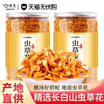 Cove Worm Grass Flowers Dry Goods 250g Flagship Store North Gold Pupa Caterpillar Fungus Mushroom Soup Material Non-Grade Wild