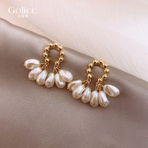 New earbuds 2022 tides women Temperament Superior small crowdsourced baroque pearl earrings South Korea Ear Ornaments Earrings