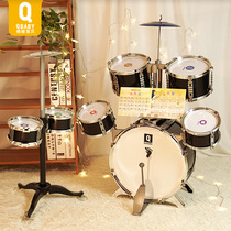 Childrens drum set home beginner beginner beating drum baby toy male 3-6 years old 1 hand artifact jazz drum