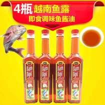 4 bottles of authentic Vietnamese imported fish sauce seasoning Jinsu Nam Ngu seafood sauce fishery sauce instant dressing