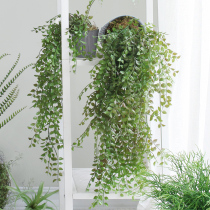  Sicilian simulation green plant hanging potted partition bookcase display cabinet Decorative plant decoration Home office