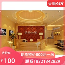  Company paint front desk Reception desk Simple modern welcome desk Creative curved beauty salon Hotel bar cashier