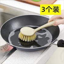 Decontamination long handle wash pot brush kitchen supplies dishwashing brush household wash sink stove cleaning brush