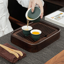 Xia Wei storage tea tray drain bamboo wood tray household kung fu tea set tea table simple tea sea living room dry bubble table