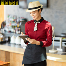 Clothing waiter work clothes female hotel dining cake milk tea restaurant coffee Western food long sleeve autumn winter clothing