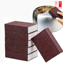 Emery sponge wipe Brush pan wash pan scrub scrub pan scrub black dirt rust to remove stain-free artifact magic wipe