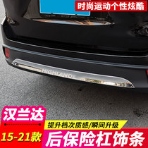 Suitable for 15 -18-19-20-21 new hanranda rear bumper trim rear bumper bright bar trunk trim strip