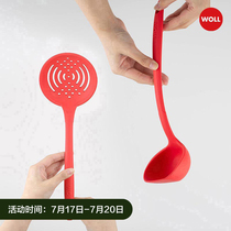 WOLL colander Silicone spoon set spoon Household long handle large spoon long spoon Porridge spoon Porridge spoon Large