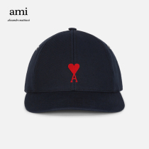 Ami Paris men and women same Ami de Coeur Red love embroidered baseball cap