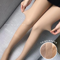 ZOMOLV Water Light Sox Single-body light leg Divine Instrumental Woman Autumn Winter Naked skinned with underpants socks overdraft and warm