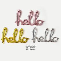 hello part conjoined letter aluminum film balloon wedding room wedding wedding proposal birthday party decoration supplies