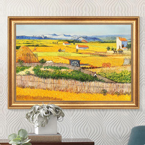 Pure hand-painted Van Gogh harvest oil painting modern European living room decoration painting bedroom porch hanging painting restaurant handmade custom