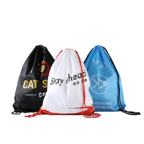 Sports waterproof drawstring bag custom student backpack travel clothing finishing bag printing LOGO custom