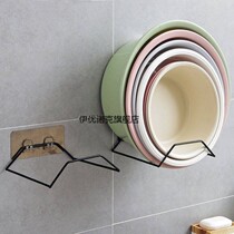 Multi-layer basin rack toilet bracket artifact on the wall kitchen cabbage basin rack wall-mounted household