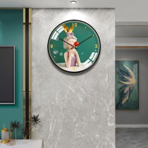 Nordic Clock Modern Light Lavish Living Room Fashion Watch Hanging Wall Tennis Red Bubble Girl Creative Hanging Watch Muted Hanging Clock