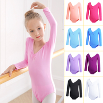 Dance clothes children womens autumn and winter long sleeves dance practice clothes girls gymnastics Chinese dance clothes ballet body
