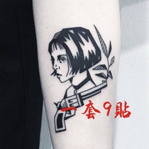 This killer is not too cold tattoo stickers Harajuku small fresh arm girl black and white waterproof tattoo stickers