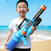 Childrens water guns Big number Gatlin with a draw to cheer on the water cannons sprinkler water and water beach toy Drift