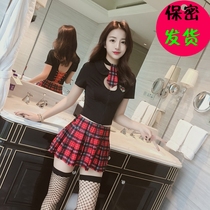 Sexy Lingerie Student Dress Uniform Tempting Jk Sailor Costume Womens Cute Academy Navy Wind Disturbance Anchor Suit