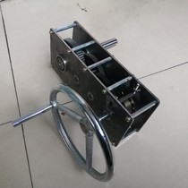 Handwheel reduction gearbox transmission belt anti-flip and reversal function metal speed-increasing speed change gearbox can be customized