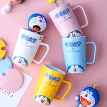 Doraemon Dream Mark Cup Creative Cup Ceramic with Current Couple Coffee Cup Household Coffee Cup Men and Women