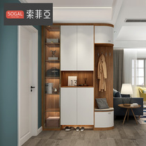 Official Sofia smart shoe cabinet in door leaning against wall entrance minimalist about 2021 new foreign air shoe cabinet home doorway