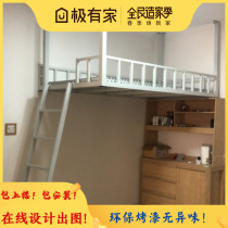 Bed overhead iron bed in bed loft duplex second floor bed in bed under bed under table attic bed duplex aerial bed