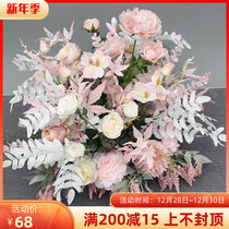 2021 new autumn color line guide flower potted flower Flower Flower Flower Art wedding hall finished flower point Row flower corner flower point