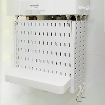 Gas water heater pipeline cover ugly decorative hole plate rack kitchen pipe fittings adhesive hook DIY blocking box
