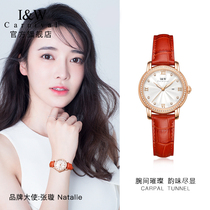 IW Brand Watch lady light luxury quartz watch waterproof belt Womens Watch temperament brand ins niche design