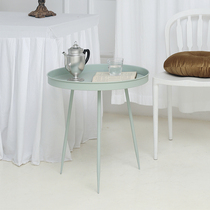 NASO Nordic coffee table Modern simple multi-function Wrought iron tea table Living room mini round small table