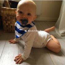 Spot Danish Joha newborn baby silk wool lace long-sleeved one-piece jumpsuit romper bag fart clothing