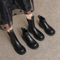 Martin boots womens short boots 2021 autumn and winter New medium boots Net red Joker smoke tube boots thick soles Chelsea boots women