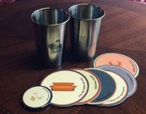 Im crazy about American drama Old Friends Beer cup set Friends peripheral Wine glass coaster Bottle opener Refrigerator sticker