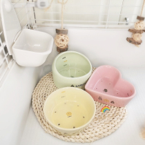 Japan MARUKKAN Maka Eating Bowl Adjustable for Eating Bowls of Eating Bowls Food Box Rabbit Dragon Cat Guinea Pig Black Tail Cat