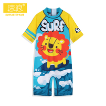 New childrens one-piece swimming trunks childrens hot spring bathing suit Children warm baby swimsuit boy boy middle and large children