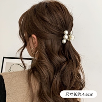 Grab clip female back of the head Pearl hairclip small top clip small exquisite bangs hair card headgear Net Red