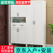 Shoe Cabinet Doorway Provincial Space Storage Cabinet Economy Type Large Capacity Hyun Guan Cabinet Shoes Cabinet Integrated Floor outside cabinet