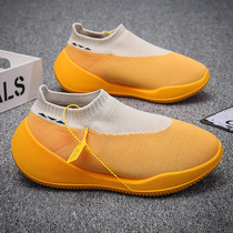 Mens shoes 2022 new summer breathable mesh surface thin airloom sports single net coconut 100 hitch Tide Banana Shoes