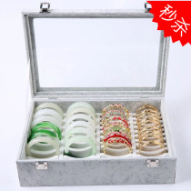 Upgraded version thickened 40-digit bracelet box jewelry jewelry box bracelet storage display gold and silver jade jewelry box