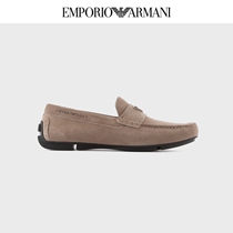 Emporio ARMANI Amani Selected Business Brigade Series Classic LOGO Leather Fu Shoes Men
