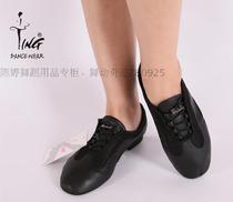 Chen Ting Dance Shoes Jazz Dance Modern Dance Skills Shoes Low Heel Soft Bottom Shoes Pu Leather Mesh Cloth