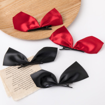 Ins Net red super fairy cute three-dimensional bow hairclip hair card Korean duckbill clip temperament sweet top clip hair accessories