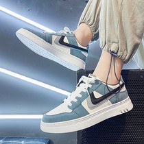 Board shoes mens shoes Korean version of trendy shoes 2021 new trend Joker flat-bottom Hong Kong style leisure students Net red autumn sports