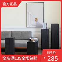 Air Silence Carbonated Log Mound Subbed Black Solid Wood Tree Stump Bench Short Bench Designer Sofa Corner a few customizations