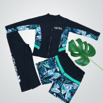 Korean version of three-piece Childrens swimsuit boy long sleeve trousers split girl child sunscreen plus size diving suit