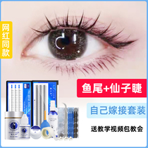(Sydney recommended) false eyelashes womens single cluster fish tail fairy mixed hair grafting eyelash suit yourself natural