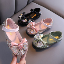 Girl princess casual performance sandals children crystal single shoes Little girl fashion foreign summer 2021 new