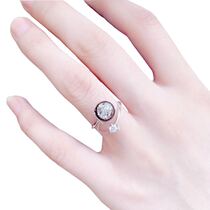 Baby Fetal Hair Souvenir 925 Pure silver Fetal Hair Ring Homemade Material Bag Newborn Gift Custom Pendant