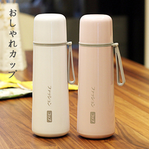 Water Cup ins Wind Japanese thermos cup with cup lid dual-purpose personality creative rope hipster simple literary Cup